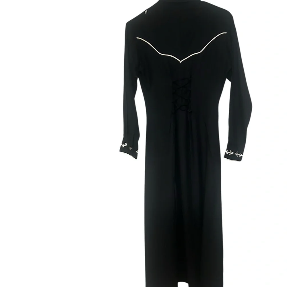 Black Western Fringe Dress - Picture 2 of 5